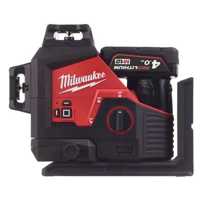 Aku křížový laser Milwaukee M12 3PL-401C 3X360 (4,0 Ah) 4933478102