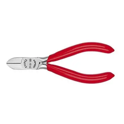 Boční štípací kleště pro elektroniku 130 mm KNIPEX 77 01 130 - leštěná hlava, plastové návleky 7