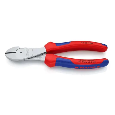 Silové boční štípací kleště 180 mm KNIPEX 74 05 180 - chromováno, vícesložkové návleky 74 05 180