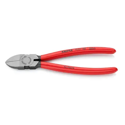 Boční štípací kleště na plasty 180 mm KNIPEX 72 01 180 - leštěná hlava, plastové návleky 72 01 1