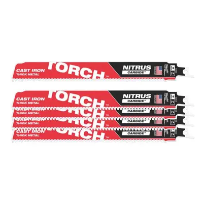 Pilové plátky na kov 230 x 25 x 1,27 mm Milwaukee Sawzall Torch™ Nitrus Carbide™ - 5 ks (7 TPI)