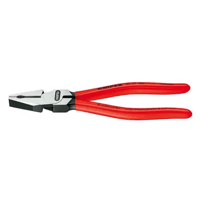 Silové kombinované kleště 225 mm. KNIPEX 02 01 225 - leštěno, plastové návleky 02 01 225