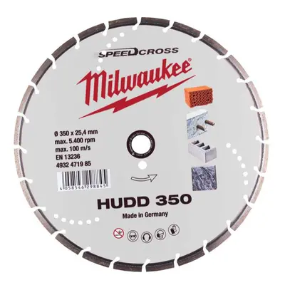 Diamantový kotouč Milwaukee SPEEDCROSS HUDD 350 mm (1 ks), 4932471985 4932471985