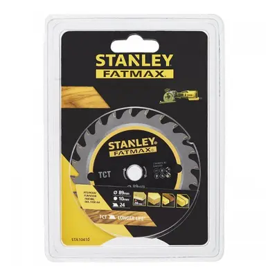 Pilový kotouč na dřevo TCT 89 x 10 mm, 24 zubů Stanley STA10410 STA10410