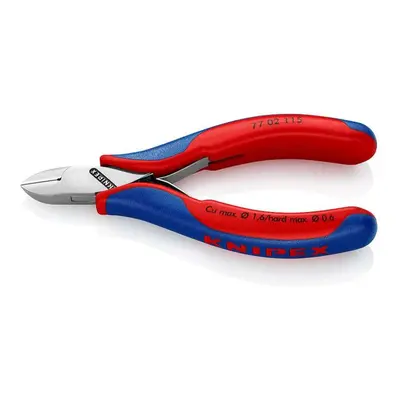 Boční štípací kleště pro elektroniku 115 mm KNIPEX 77 02 115 - leštěná hlava, vícesložkové návl