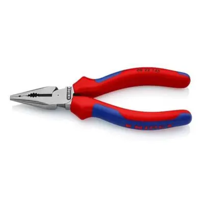 Kleště kombinované úzké ploché KNIPEX 08 22 145, 145 mm - leštěná hlava, vícesložkové návleky 08