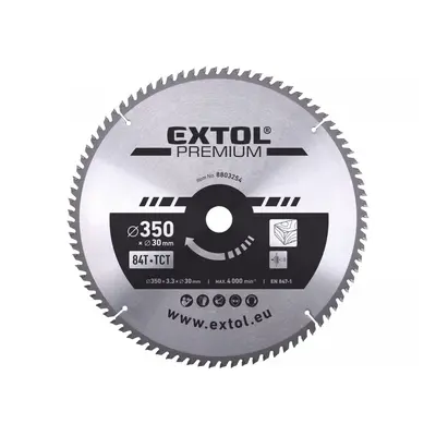 EXTOL PREMIUM Kotouč pilový s SK plátky 350x2,5x30mm, 84T 8803254