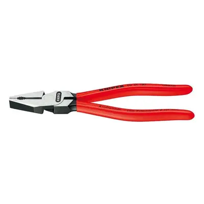 Silové kombinované kleště 180 mm. KNIPEX 02 01 180 - leštěno, plastové návleky 02 01 180