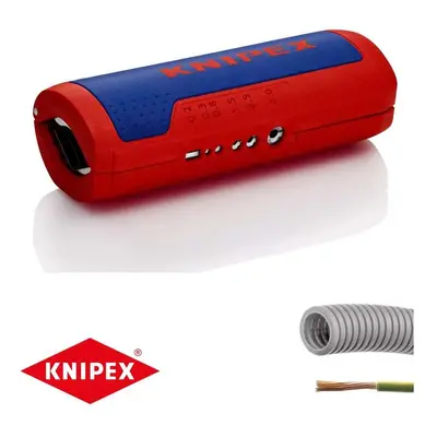 Nástroj na řezání vlnitých chrániček Knipex TwistCut 90 22 02 SB - s odizolovacími břity (13 - 3