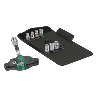 Wera 023470 Nástrčné hlavice 1/4" 6 ÷ 13 mm s T-rukojetí Kraftform Kompakt 400 RA Set 2 (Sada 9 