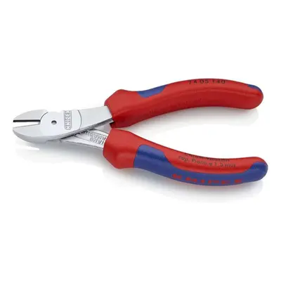 Silové boční štípací kleště 140 mm KNIPEX 74 05 140 - chromováno, vícesložkové návleky 74 05 140