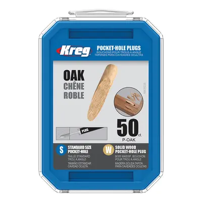 Kreg Standard Záslepky pro skryté spoje - dub, 50 ks P-OAK