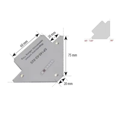 Spartus Úhlový magnet 11kg SP145-02-025