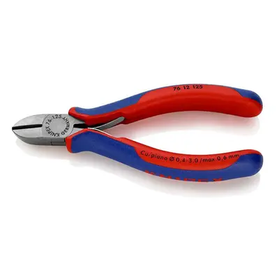 Boční štípací kleště pro elektromechaniky 125 mm KNIPEX 76 12 125 - leštěná hlava, vícesložkové 