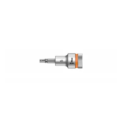 Wera 003821 Zástrčná bitová hlavice Zyklop 1/2" 6hran 5 mm 8740 C HF s přidržovací funkcí 050038