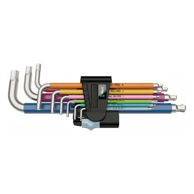 Wera 022669 Zástrčné klíče inbus 3950/9 Hex-Plus Multicolour Stainless 1, nerezová ocel (Sada 9 