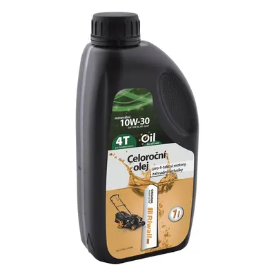 Celoroční olej Riwall pro 4-taktní motory (1 l, SAE10W-30) RACC00006