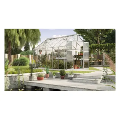 Vitavia Garden Skleník VITAVIA URANUS 9900 čiré sklo 3 mm stříbrný LG1037