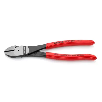 Silové boční štípací kleště 200 mm KNIPEX 74 01 200 - leštěná hlava, plastové návleky 74 01 200