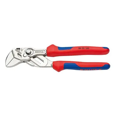 Kleště, klešťový klíč 180 mm, Knipex 86 05 180 - chromováno, vícesložkové návleky 86 05 180