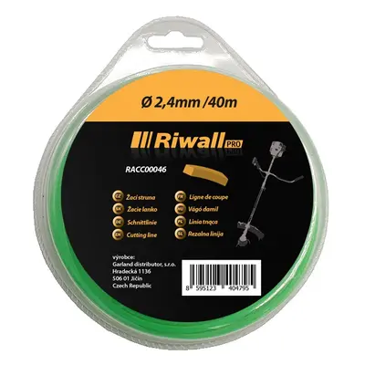 Riwall PRO Žací struna pr. 2,4mm, délka 40m, čtvercový průřez RACC00046