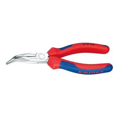 Půlkulaté kleště s břity pro radiotechniku 160 mm KNIPEX 25 25 160 - chromováno, vícesložkové ná