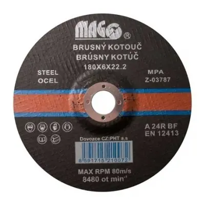 Magg Brusný kotouč na kov 180x6x22,2mm BK180