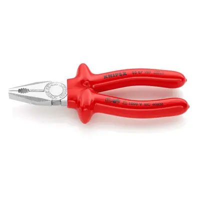 Kombinované kleště 180 mm - 1000V KNIPEX 03 07 180. Chromováno, izolováno ponorem - VDE 03 07 18