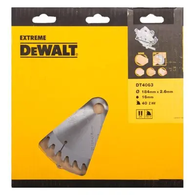 Pilový kotouč 184x16mm 40z ATB 10° DeWALT DT4063 DT4063