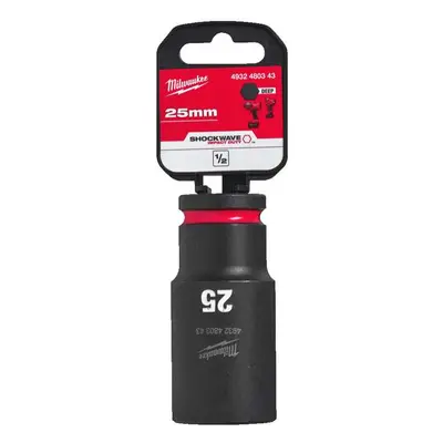 Nástrčná hlavice 1/2" Milwaukee Shockwave™ Impact Duty 25 mm, rázová, prodloužená 4932480343