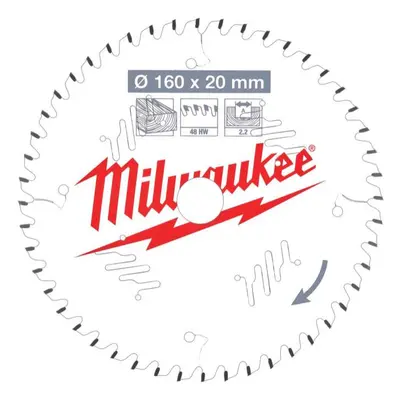 Pilový kotouč Milwaukee pro okružní pily na dřevo 160 x 20 x 2.2 x 48ATB, 4932471291 4932471291