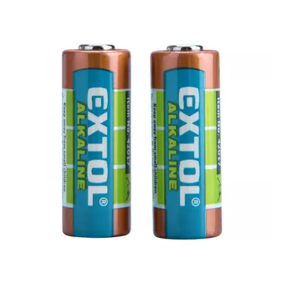 EXTOL ENERGY Baterie alkalické, 2ks, 12V (23A) 42017