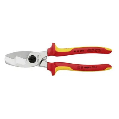 Kabelové nůžky 200 mm, VDE 1000V. KNIPEX 95 16 200 - chromováno, vícesložkové návleky 95 16 200