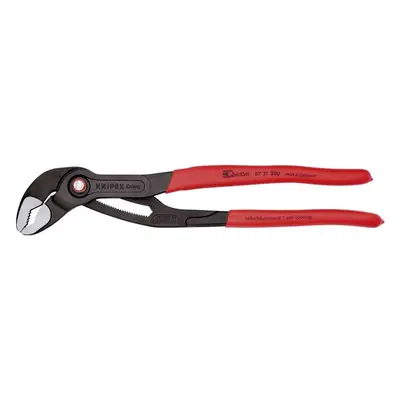 Kleště instalatérské KNIPEX Cobra QuickSet 87 21 300, 300 mm - leštěná hlava, protiskluzová ruko