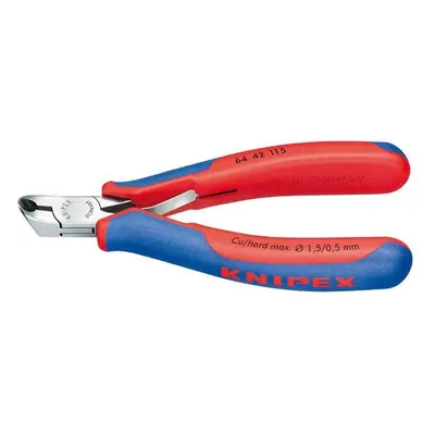 Čelní štípací kleště pro elektroniku 115 mm KNIPEX 64 42 115 - leštěná hlava, vícesložkové návle