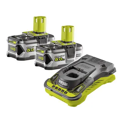 Ryobi RC18150-250 sada 2x 18 V lithium iontová baterie 5 Ah s rychlonabíječkou RC18150 ONE+ 5133