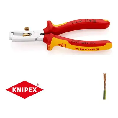 Odizolovací kleště 160 mm - 1000V. KNIPEX 11 06 160 - chromováno, vícesložkové návleky VDE 11 06