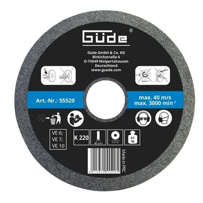 GÜDE Brusný kotouč pro mokré broušení 200x40x20 mm, zrnitost K220 55520