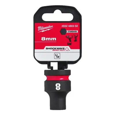 Nástrčná hlavice 1/2" Milwaukee Shockwave™ Impact Duty 8 mm, rázová, krátká 4932480302