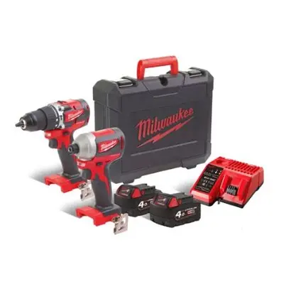 Milwaukee Bezuhlíkový set aku nářadí M18 CBLPP2A-402C 4933464536