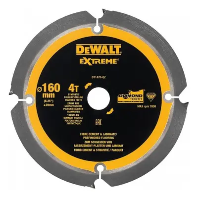 Pilový kotouč pro cementovláknité desky a laminát 160x20mm 4z DeWALT DT1470 DT1470