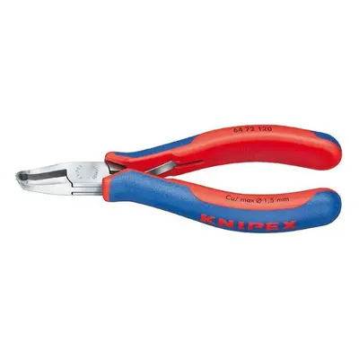 Čelní štípací kleště pro elektroniku 120 mm KNIPEX 64 72 120 - leštěná hlava, vícesložkové návle