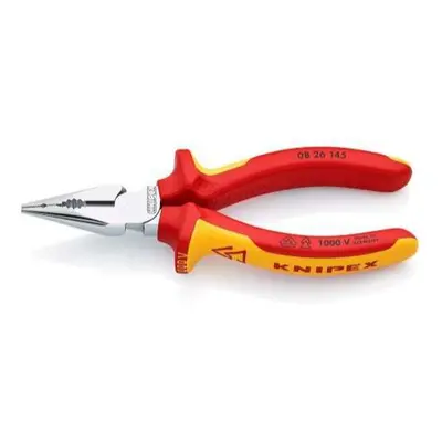 Kleště kombinované úzké ploché VDE KNIPEX 08 26 145, 145 mm - pochromované kleště, izolované víc