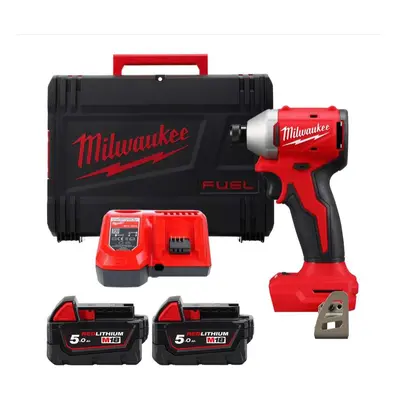 Bezuhlíkový aku rázový utahovák 1/4" Hex Milwaukee M18 BLIDR-502X (190 Nm, bez aku) 4933492843