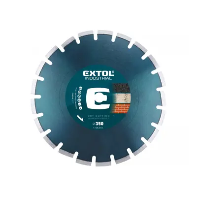 EXTOL INDUSTRIAL Kotouč diamantový řezný segmentový na ASFALT, 350x25,4mm 8703092