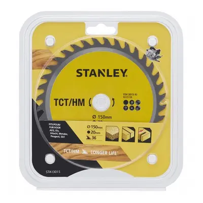 Pilový kotouč TCT/HM pro příčné řezy 150 x 20 mm, 36 zubů Stanley STA13015 STA13015