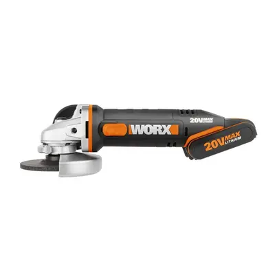 Aku úhlová bruska 125mm WORX Orange WX803 - Li-Ion 20V - PowerShare 45900803