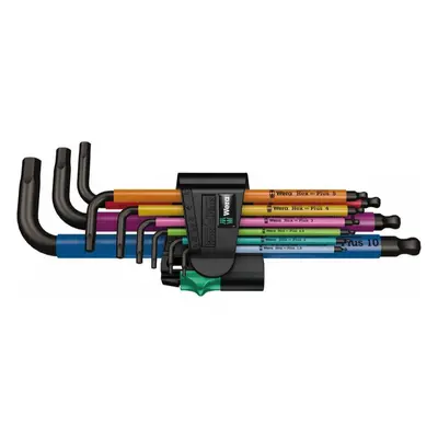 Wera 022089 Zástrčné klíče inbus Wera 950/9 Hex-Plus Multicolour 1. Sada 9 ks (1,5-10mm) 0502208