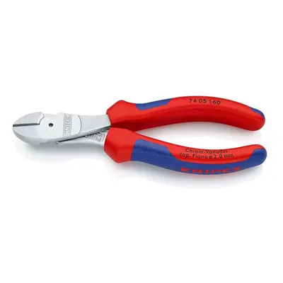 Silové boční štípací kleště 160 mm KNIPEX 74 05 160 - chromováno, vícesložkové návleky 74 05 160