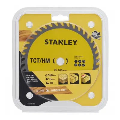 Pilový kotouč TCT/HM pro příčné řezy 160 x 16 mm, 40 zubů Stanley STA13105 STA13105